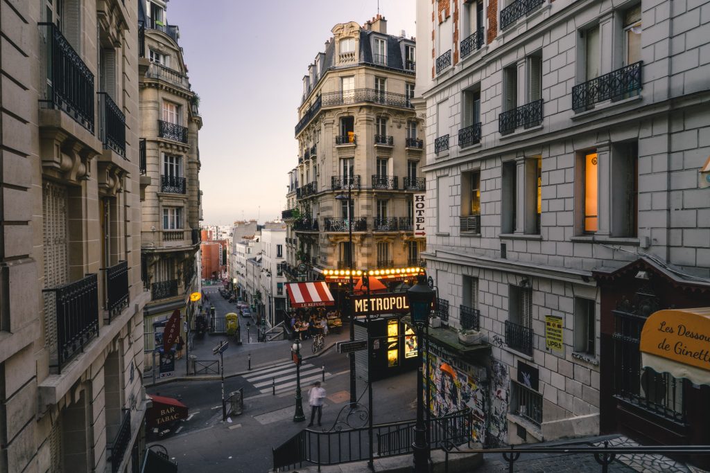 Streets of Paris, France.