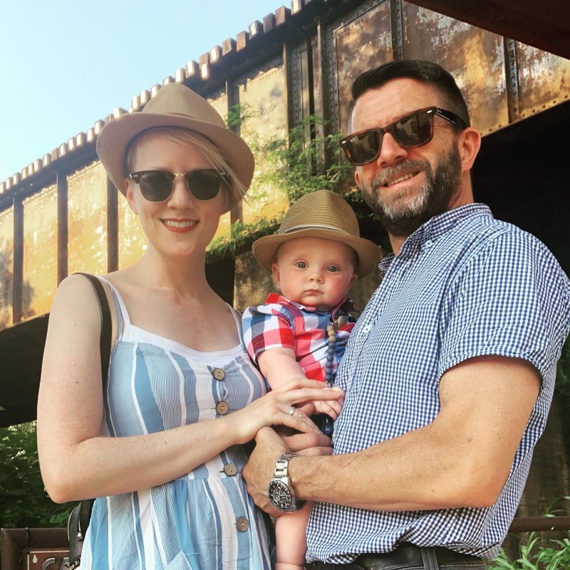 Ben abbott with Wife Heather and son Alden