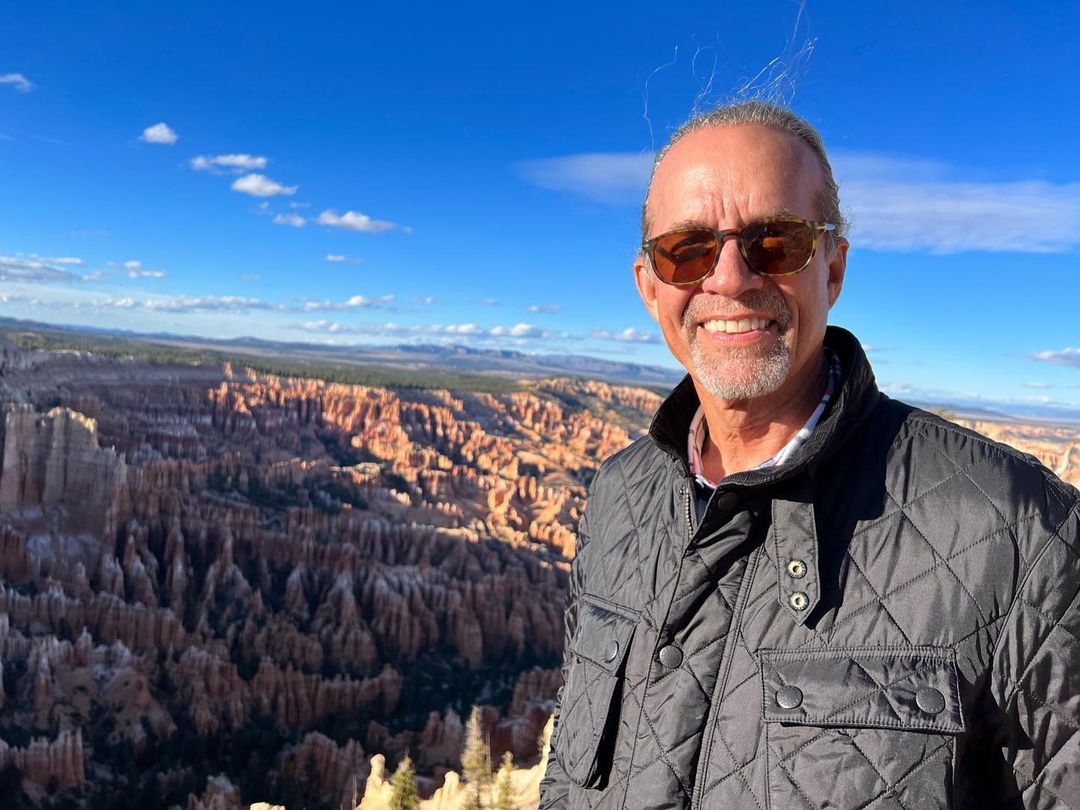 Kyle Petty posing at Grand Canyon