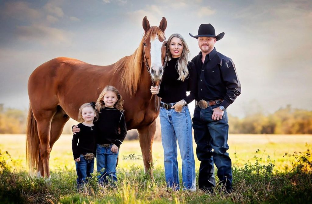 Cody with his wife and daughters