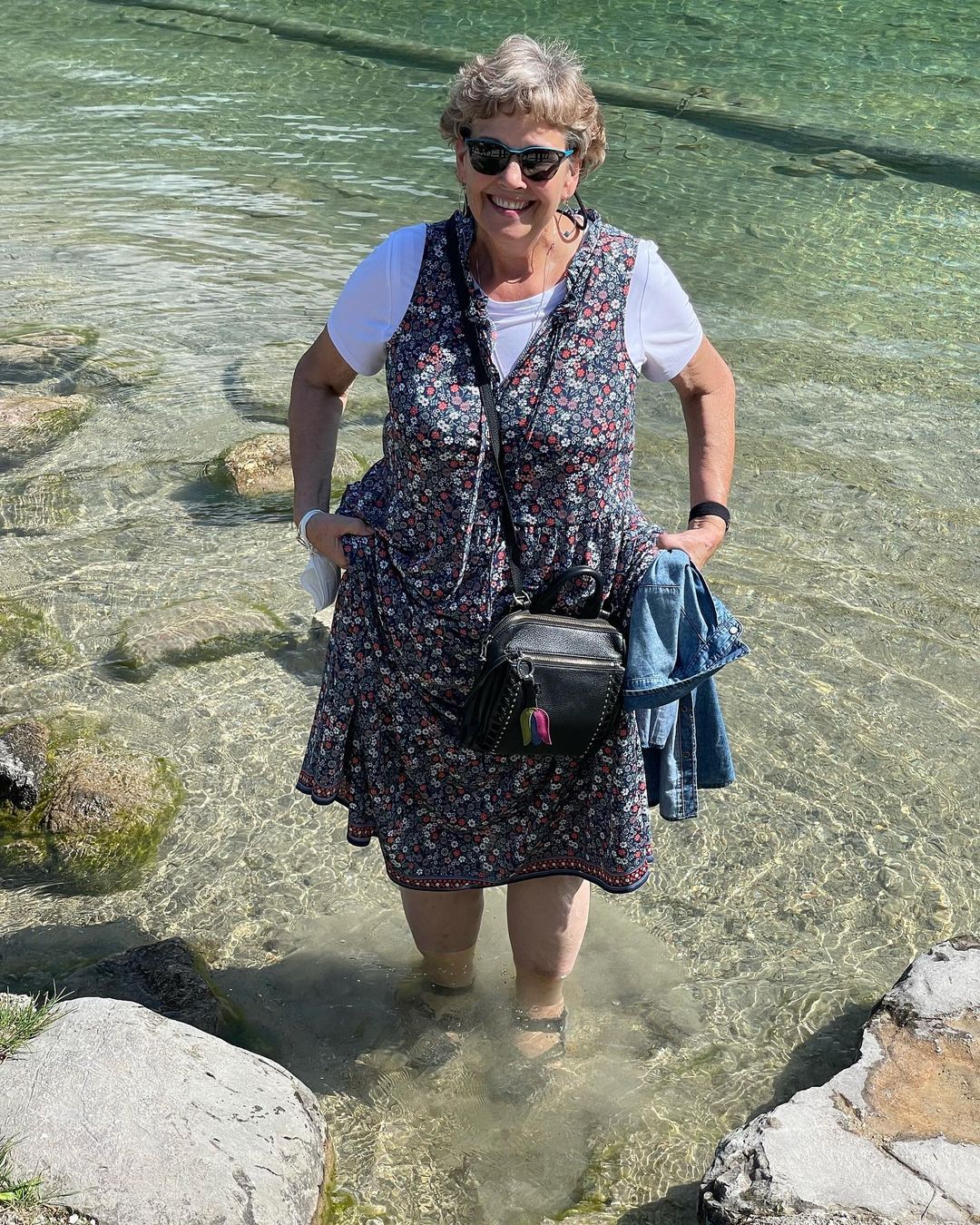 Jenny Doan enjoying in the water