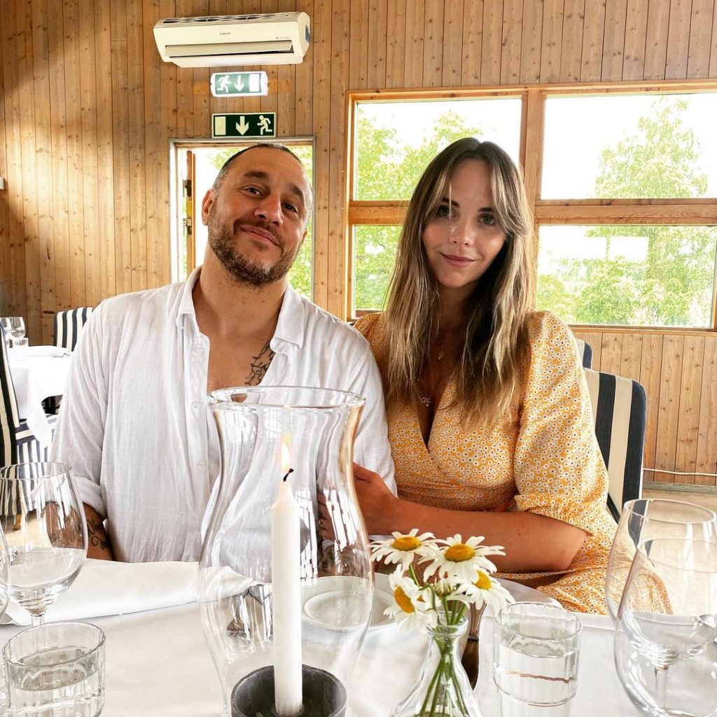 Eija Skarsgard with her husband Zeke Tastas