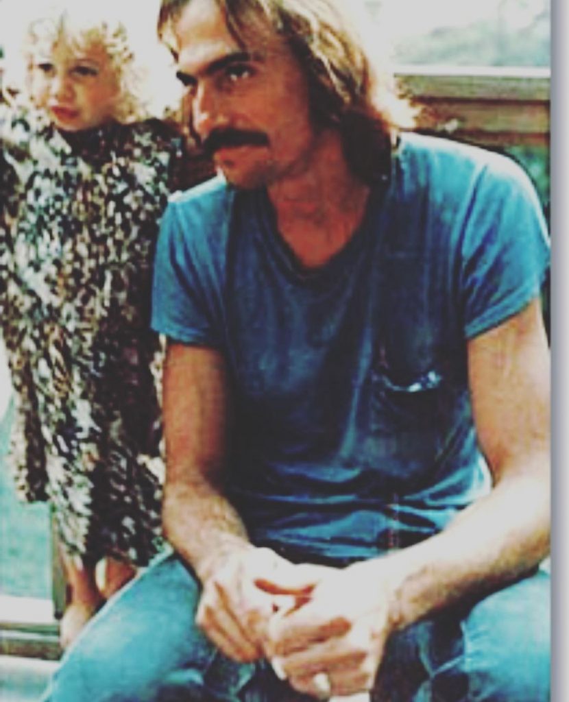 Sally with her dad James Taylor.
