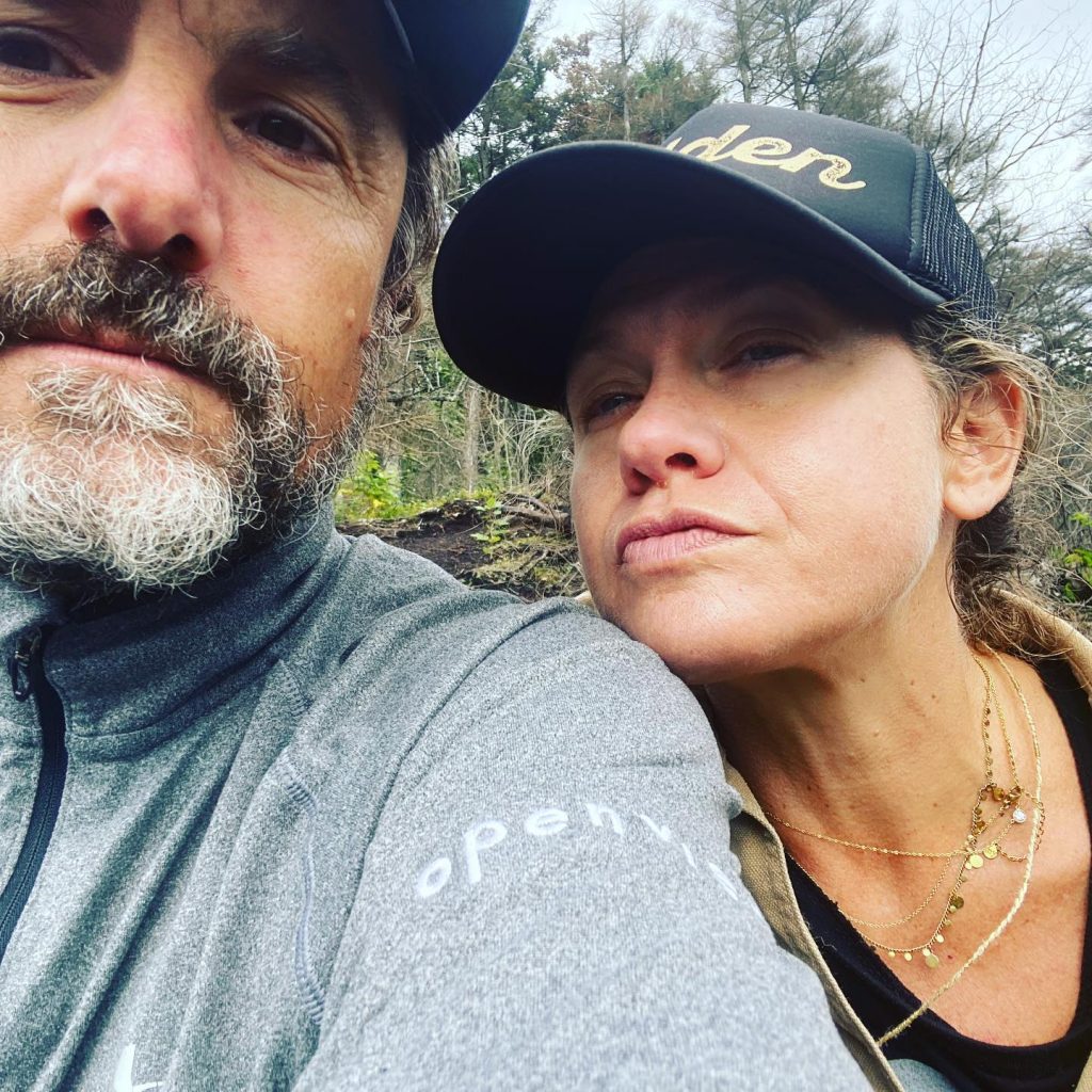 Sarah taking selfie with her husband